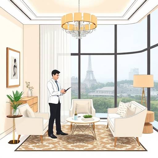 Ilustr&radic;&deg;cia osobnej konzult&radic;&deg;cie v luxusnom interi&radic;&copy;ri